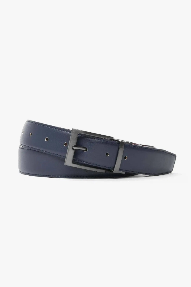 Poza cu Curea reversibilă CONU20-1863 Blu/Bordo