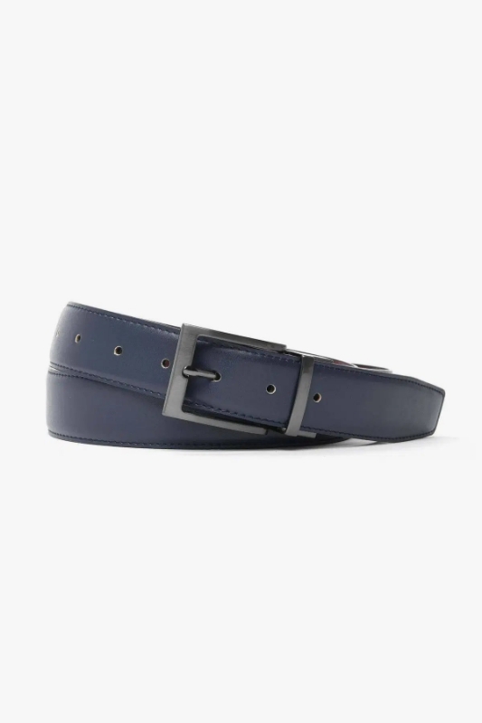 Poza cu Curea reversibilă CONU20-1863 Blu/Bordo