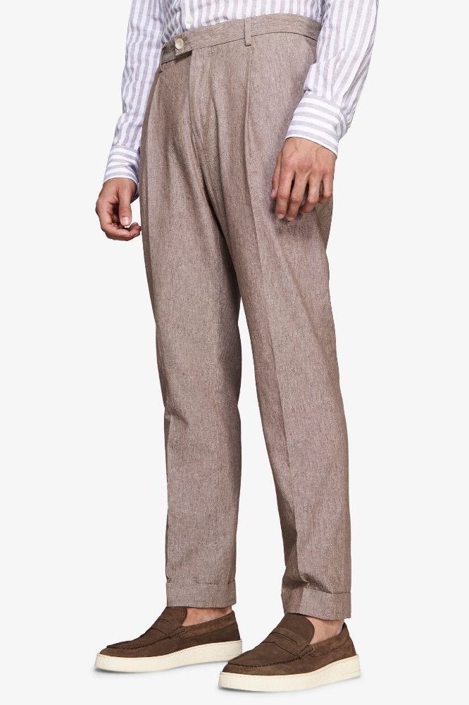 Poza cu Pantaloni XUOP12-5680-VNX Tortora