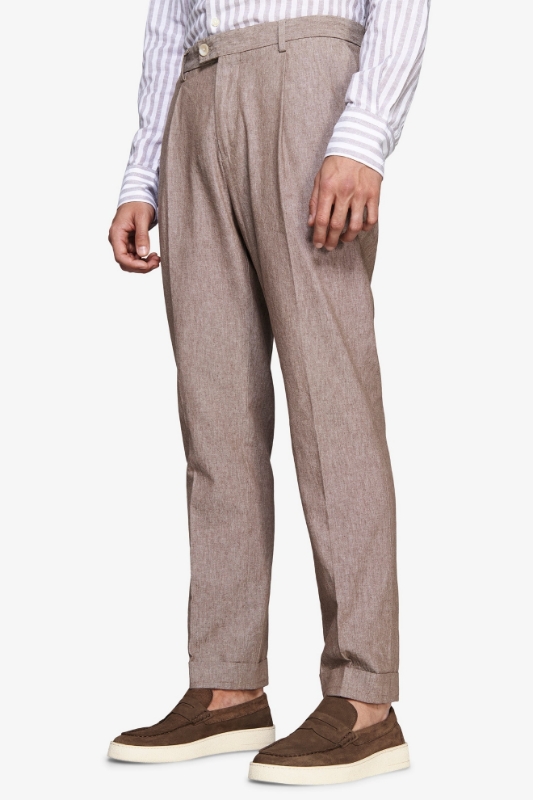 Poza cu Pantaloni XUOP12-5680-VNX Tortora