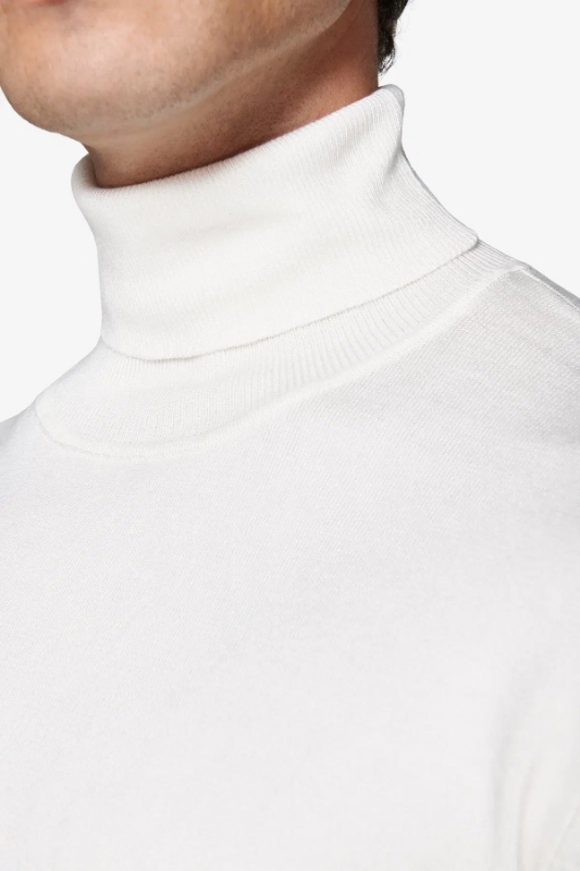 Pulover pe Gât CAIM18-1401 Bianco