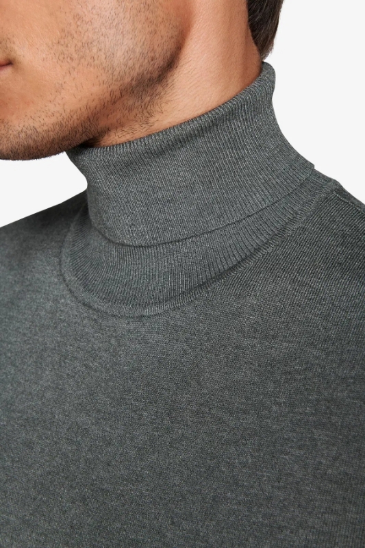 Pulover pe gât CAIM18-1401 Verde