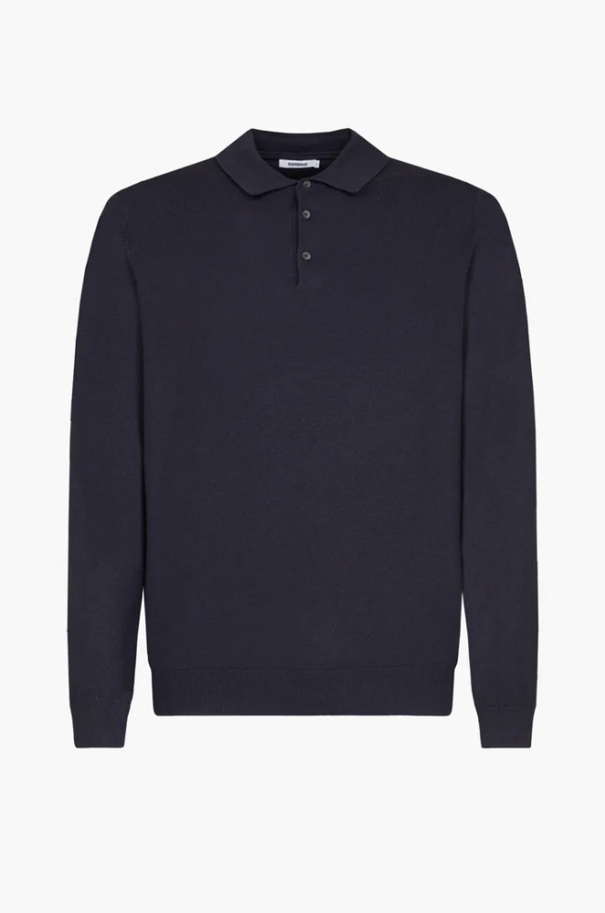Poza cu Pulover cu guler polo 9252SP Blu