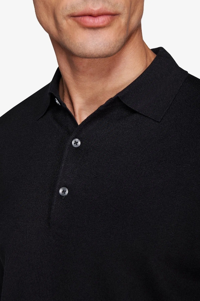 Poza cu Pulover cu guler polo CAIM48-1401 Nero