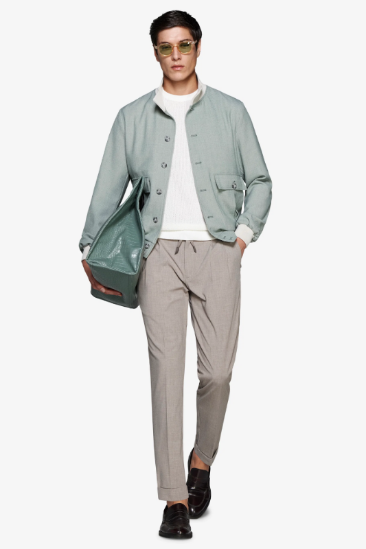 Jachetă XUOB45-7610 Verde